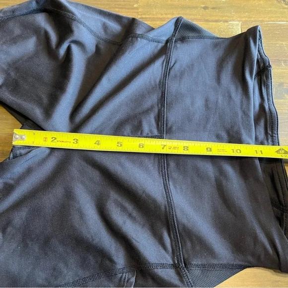 Tommie Copper Lower Back Support Leggings 7/8 Black S Small Mesh High Waisted - Picture 4 of 10